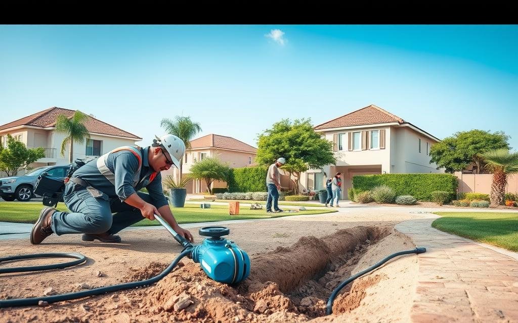 فحص تسربات المياه بالرياض