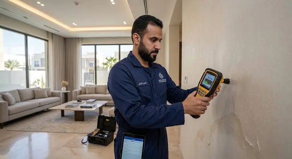 افضل شركة كشف تسربات المياه بالرياض — تقرير فني موثّق بالصور