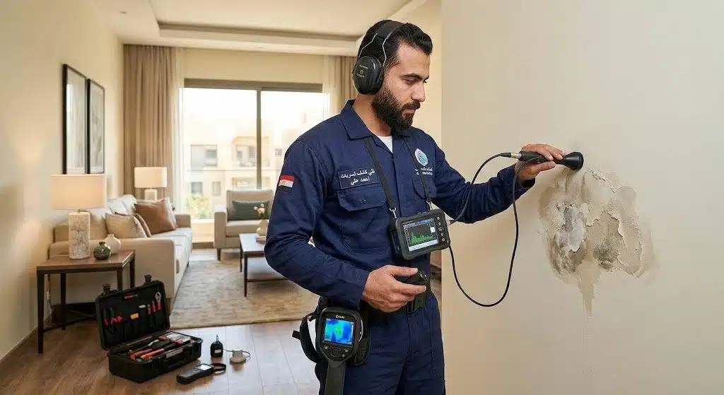 شركة كشف تسربات المياه بالرياض — كشف التسربات الخارجية المدفونة بالاستماع الأرضي